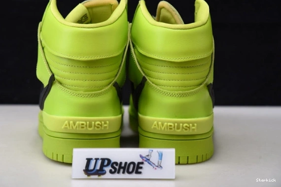 Flash CU7544-300 Nike Lime Dunk AMBUSH High 1226